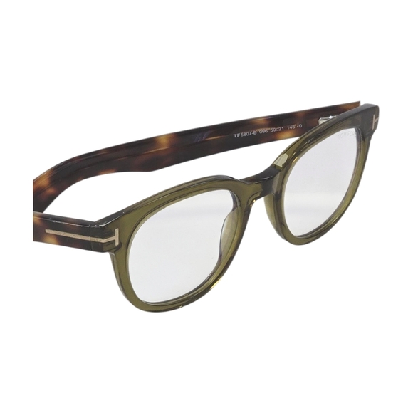Tom Ford Green Tortoise Shell Glasses - Picture 2 of 6